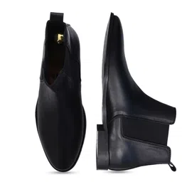 GRIFFIN Men CORINE Mid Top Leather Chelsea Boots image 4