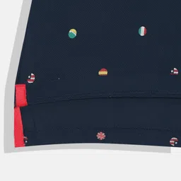 U.S. Polo Assn. Kids Boys Printed Pure Cotton Polo Collar T-shirt image 5