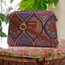 jugnu Maroon Women Sling Bag Chauras-btm-1-picture-34