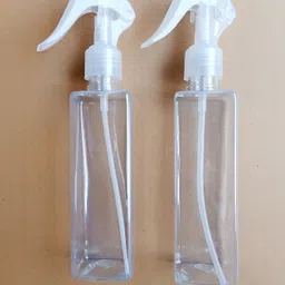 Refillable 200ml Transparent Bottle White Gun Mist Spray 200 ml Spray Bottle-image-1