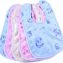 amakart Baby Cotton Bibs (Pack of 6) Waterproof image 1