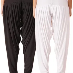 queenscode Viscose Rayon Solid Patiala image 2