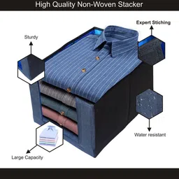 Kuber Industries Blue 6Pieces Multi-Utility Storage Boxes image 5