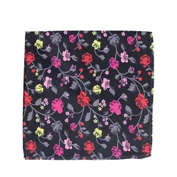 PELUCHE Men Black Ditsy Floral Printed Pocket Square image 3