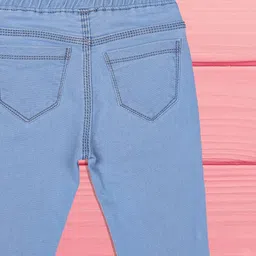 A-Okay Boys Slim Fit High-Rise Low Distress Embroidered Jeans image 2