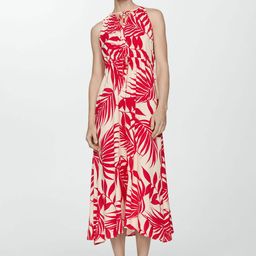 MANGO Tropical Print Fit & Flare Dress-picture-5