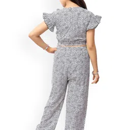 FELLAMO Printed V-Neck Short Sleeve Top And Trouser image 2