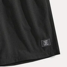 sti Solid Men Black Regular Shorts image 3