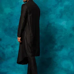 SHRESTHA BY VASTRAMAY Mandarin Collar Straight Kurta image 5