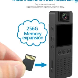 FEERO Mini WiFi Body Camera 1080P HD Sports Cam Screen Display Wireless Video Recorder Security Camera image 5