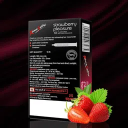 ks Strawberry Flavoured Dotted Condom image 3
