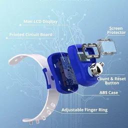 raghuviraa Mini Hand Tally Counter Finger Ring Digital Electronic Head Count,Japa Counter Digital Tally Counter image 4
