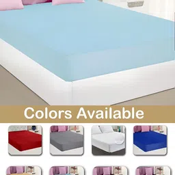 GADDA CO Blue Terry Textured Breathable Mattress Protector image 2