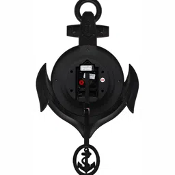 Attractionz Brown Round Pendulum Analogue Wall Clock image 3