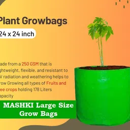 mashki Green Bags For Plants, Of Size 24x24 Inches, Hdpe Grow Bags, Plant Bags, Bag Plant Grow Bag image 5