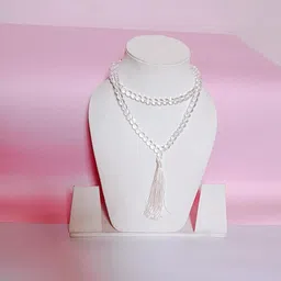 tanishee- the real jewels Sphatik Mala Crystal Crystal Chain image 3