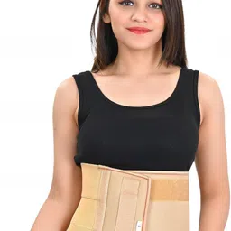 orancle care Abdomen Support Belt for Women After C-Section Delivery, Tummy Reduction (BEIGE) Abdominal Belt-picture-18