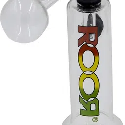 tanishka export 6 Inch 3PEC ROOR Oil Burner Clear Glass Smoking Beer Bong Funnel image 2