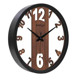 random Premium Look 12 Inches Plastic Wall Clock image 4