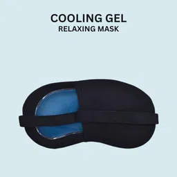 supergenerix Printed Eye Mask For Men & Women With Cooling Gel (Black) image 2