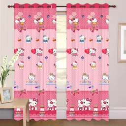 p23 154 cm (5 ft) Window Polyester Room Darkening Curtain Single Curtain-picture-10