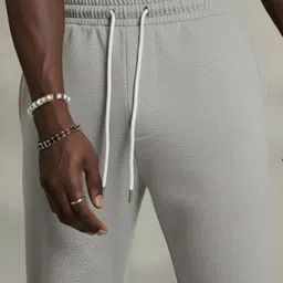 dockstreet Men Striped Grey Track Pants image 4