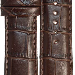 Surufashion U276 Croco Padded Ogive Tip 24 mm Genuine Leather Watch Strap image 4