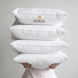 goga LUXURY Cotton Solid Sleeping Pillow Pack of 4-picture-16