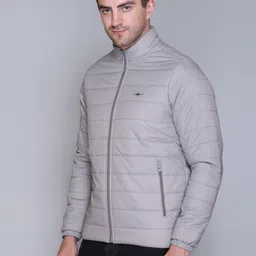 rare times Men Solid Bomber Jacket image 4