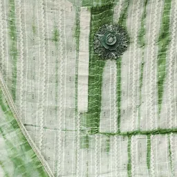 KALINI Tie and Dye Printed Sequinned Unstitched Dress Material image 5