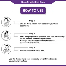KISRA Set of 36 Premium Pimple Care Soaps for Acne Prone Skin - 75 g Each image 2