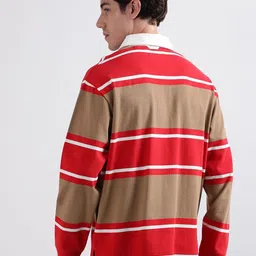 GANT Relaxed Fit Variegated Striped Polo T-shirt image 4
