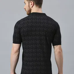 Klub Fox Men Printed Polo Collar Pockets T-shirt image 4
