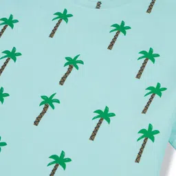 Palm Tree Boys Printed Cotton T-shirt image 2