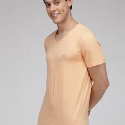 SPORTO V Neck Short Sleeves Regular Fit Cotton T-shirt image 3