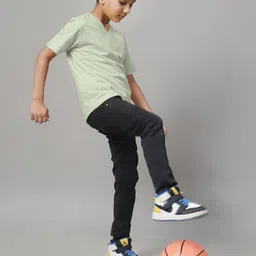 Friskers Boys Pack Of 2 V-Neck Pure Cotton T-shirts image 3