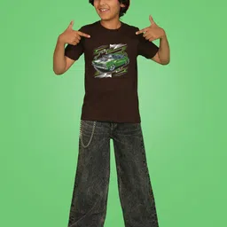 NUSYL Boys Graphic Print Round Neck T-shirt image 3