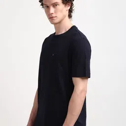 Tommy Hilfiger Men Solid Round Neck Pockets T-shirt image 5