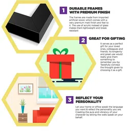 TIED RIBBONS Set of 3 White & Pink Unicorn Printed Poster Framed Wall Art image 4