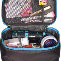 fclues Women Black Cosmetic Bag image 2