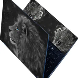 Anweshas Combo of Full Panel Laptop Skin and Mouse Pad - Galaxy Tiger Blue Eye No Residue Removable Self Adhesive Vinyl Laptop Decal 15.6-picture-32