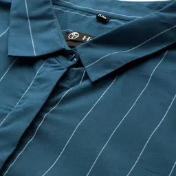 hancock Women Striped Slim Fit Cotton Shirt image 4