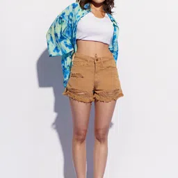 FREAKINS Women High-Rise Shorts image 4