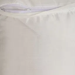 Alina decor White & Brown Set of 2 Embroidered Square Cushion Covers image 2