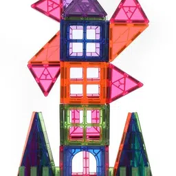 devdarsh Magnetic Tiles Building Blocks with Storage Box(32 pcs) image 1