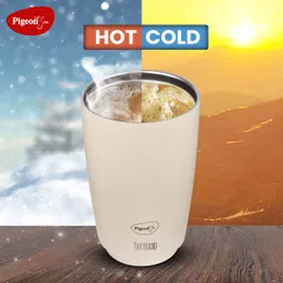 pigeon ThermoCup,Vacuum Insulated Travel, Office with Dual Lid Technology d Stainless Steel Coffee Mug image 4