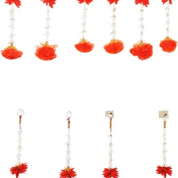 takfly Takefly Art's Best Quality,All festivals Decoration Item Red, White Marigold, Magnolia Artificial Flower-picture-24