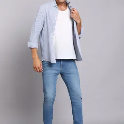 integriti Men Slim Mid Rise Light Blue Jeans image 2