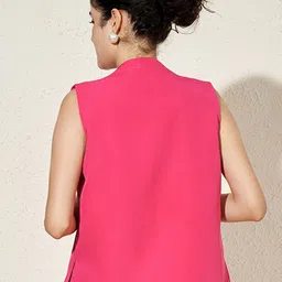 brinns Solid Women Waistcoat image 2