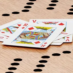 tma enterprise Jackaroo Wooden Board Game with Playing Cards & Marbles Party & Fun Board Game image 2